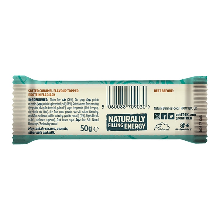 Trek Salted Caramel Protein Flapjack 50g